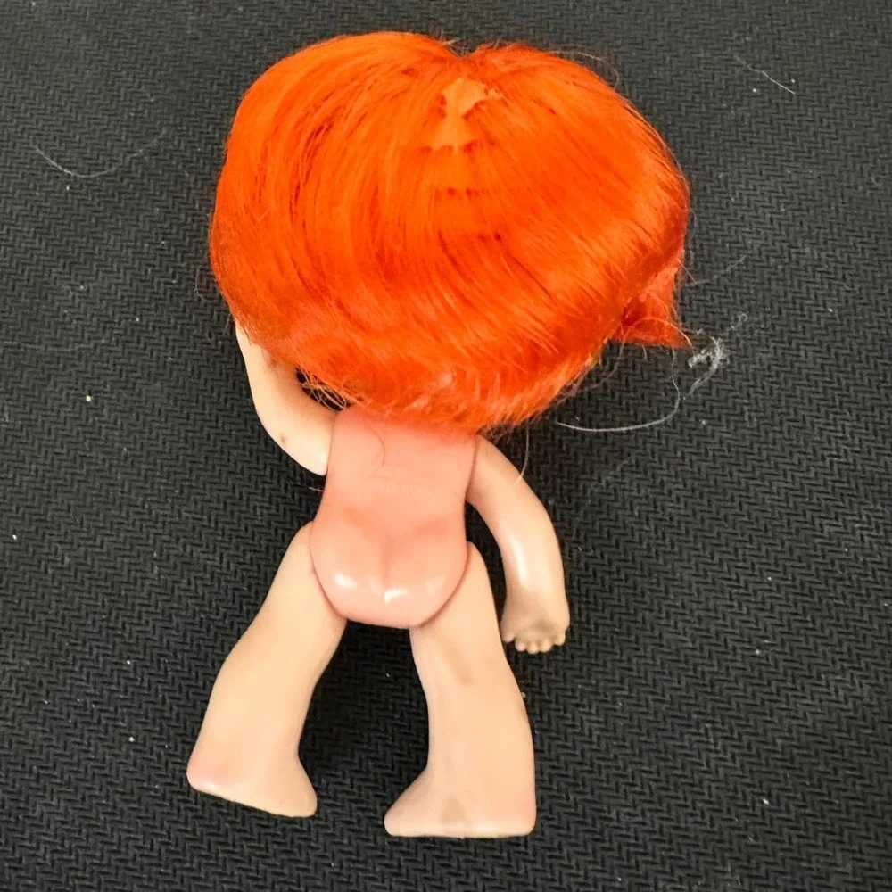 Vintage Strawberry Shortcake Apple Dumpling Doll Flat Hands Orange Hair 1980s